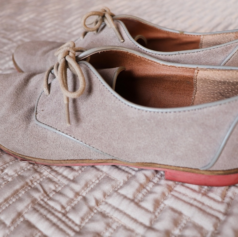 Grey Suede Dolce Vita with Red Soles